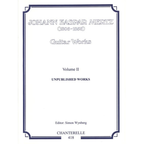 Mertz - Guitar Works Vol.2 per Chitarra