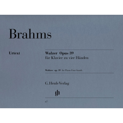 Johannes Brahms - Valzer op. 39, per pianoforte a quattro mani