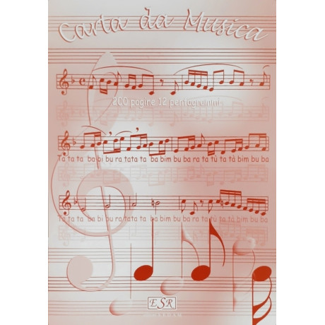 Music block, 200 pages, 12 staves