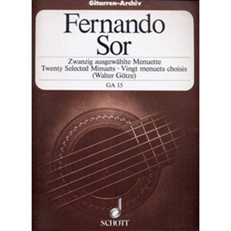 Sor - 20 Minuetti Selezionati per Chitarra