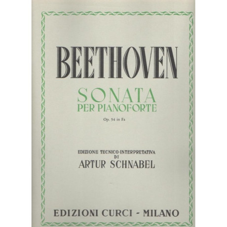 Beethoven - Sonata OP.54 in Fa per Pianoforte