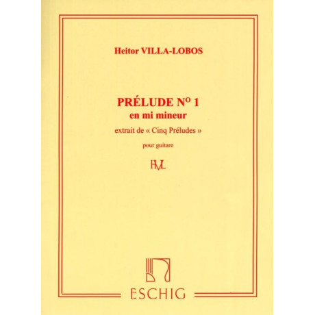 Villa Lobos - Preludio n.1 in Mi Minore per Chitarra