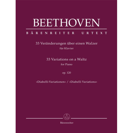 Beethoven - 33 Variazioni sui Valzer Op.120 per Pianoforte