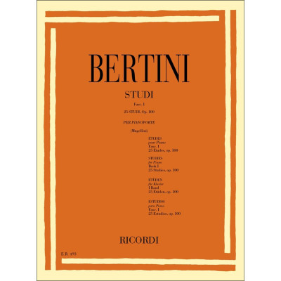 Bertini - 25 Studi Op.100 Vol.1 per Pianoforte
