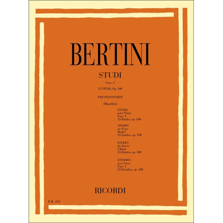 Bertini - 25 Studi Op.100 Vol.1 per Pianoforte