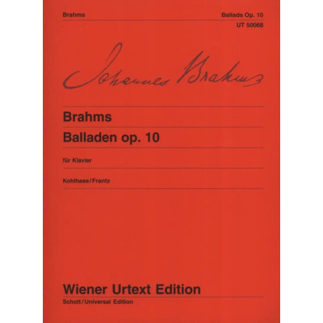 Brahms - Ballate Op.10 per Pianoforte