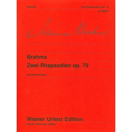 Brahms - 2 Rapsodie Op.79 per Pianoforte