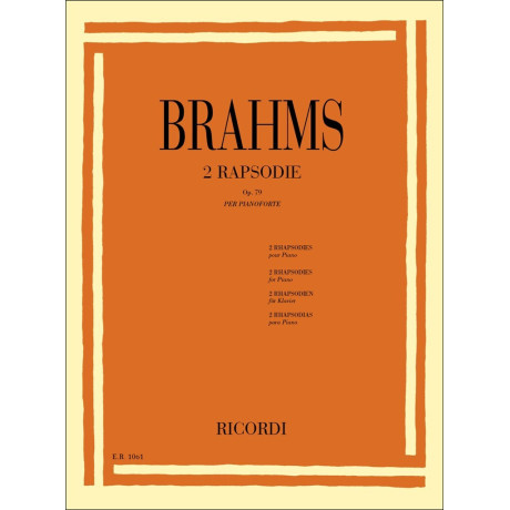 copy of Brahms - Pezzi Scelti per Pianoforte
