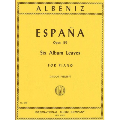 Isaac Albéniz - España, op. 165