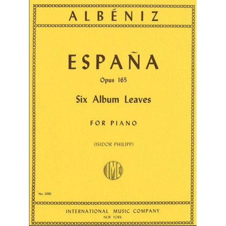 Isaac Albéniz - España, op. 165