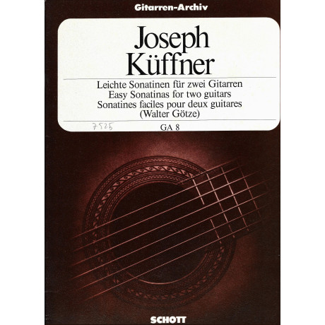 Küffner - Sonatine facili per due chitarre op. 80