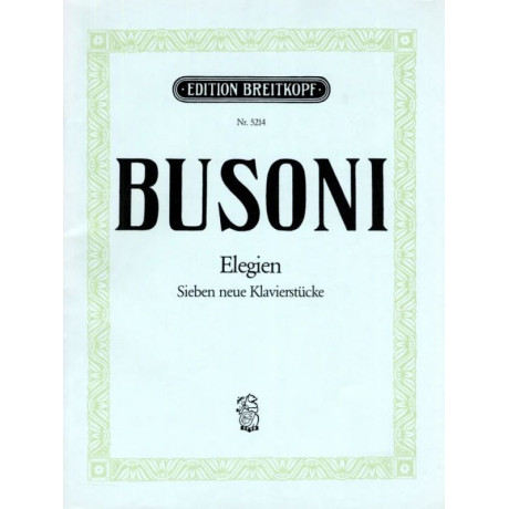 Busoni - Elegien per Pianoforte