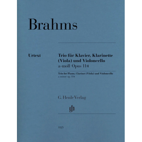Johannes Brahms - Trio in A minor Op. 114 for Piano, Clarinet (Viola) and Violoncello