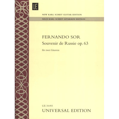 Sor - Souvenir de Russie Op.63 per 2 Chitarre