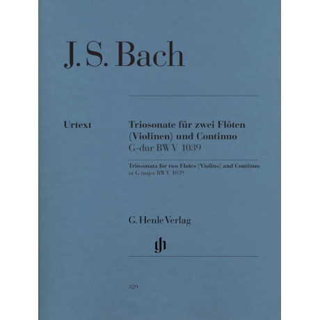 Bach - Triosonata in sol maggiore BWV 1039 per due flauti (violini) e basso continuo