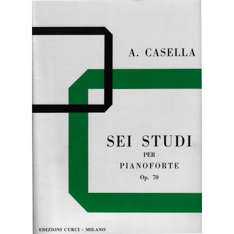 Casella -  6 Studi Op.70 per Pianoforte