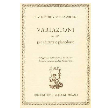 Beethoven-Carulli - Variazioni Op.169 per Chit. e Piano