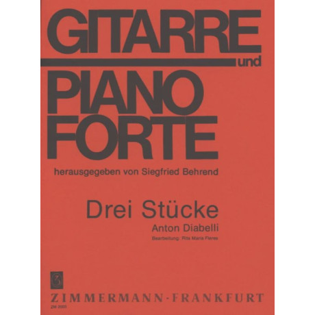Diabelli - 3 Pezzi per Chitarra e Pianoforte