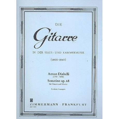 Diabelli - Sonatina Op.68 per Chitarra e Pianoforte