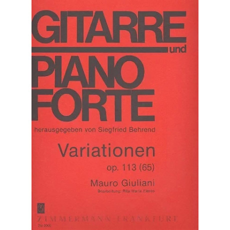 Giuliani - Variazioni Op.113 per Chitarra e Pianoforte