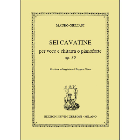 copy of Giuliani - 6 Ariette Op.95 per Voce e Chit. o Pianoforte