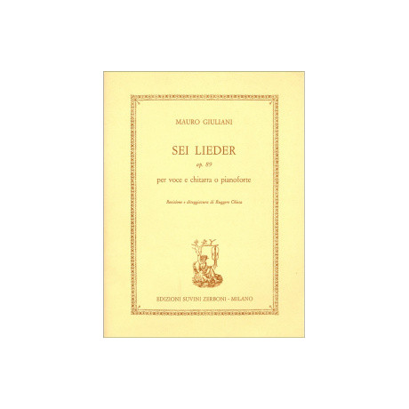 Giuliani - 6 Lieder Op.89 per Voce e Chit. o Piano