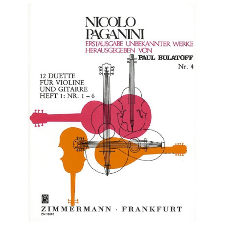 Paganini - 12 Duetti Vol.1  per Violino e Chitarra