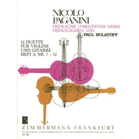 Paganini - 12 Duetti Vol.2  per Violino e Chitarra