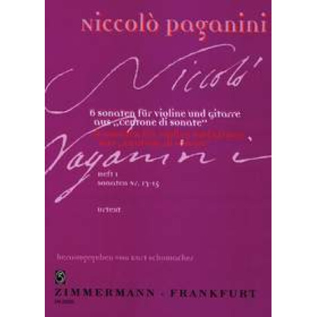 copy of Paganini - Centone di Sonate per Violino e Chitarra