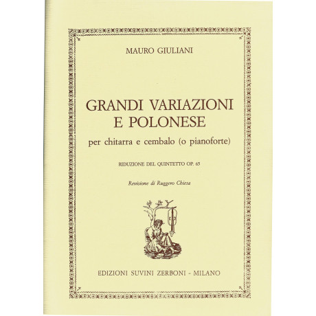 Giuliani - Grandi Variazioni e Polonese per Chit.e Pf.
