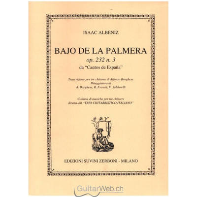 Albeniz - Bajo de la Palmera Op.232 n.3 per 3 Chitarre