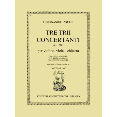 Ferdinando Carulli - Trio concertante per violino, viola e chitarra op. 103 n. 1