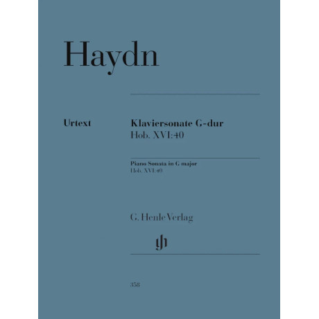 Joseph Haydn - Sonata per pianoforte in sol maggiore Hob. XVI:40