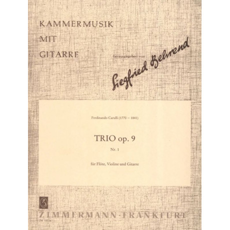 Carulli - Trio Op.9n.1 per Flauto-Violino e Chitarra