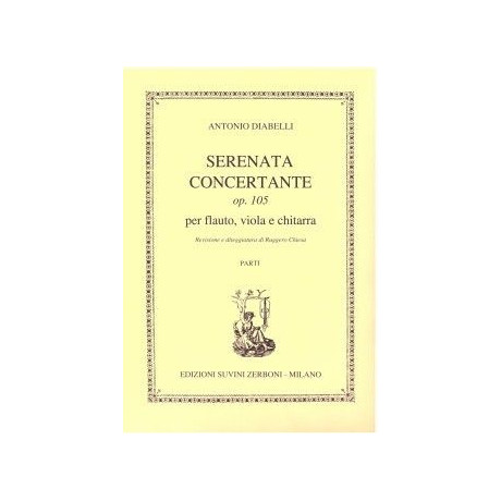 Diabelli - Serenata Concertante Op.105 per Flauto Viola e Chit.