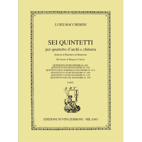 Boccherini - Quintetto n. 1 per quartetto d'archi e chitarra (G. 445)