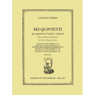 Luigi Boccherini - Quintetto III per quartetto d'archi e chitarra (G. 447)