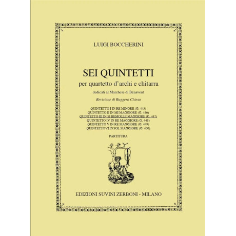 Luigi Boccherini - Quintet III for String Quartet and Guitar (G. 447)