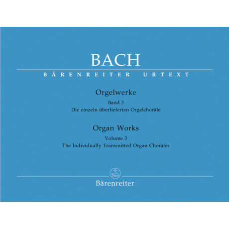 Bach - Orgelwerke 3° Urtext