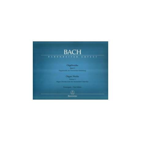 Bach - Orgelwerke 9° Urtext