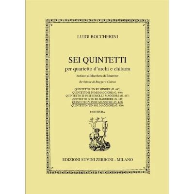 Luigi Boccherini - Quintetto n. 5 per quartetto d'archi e chitarra in re maggiore (G. 449)