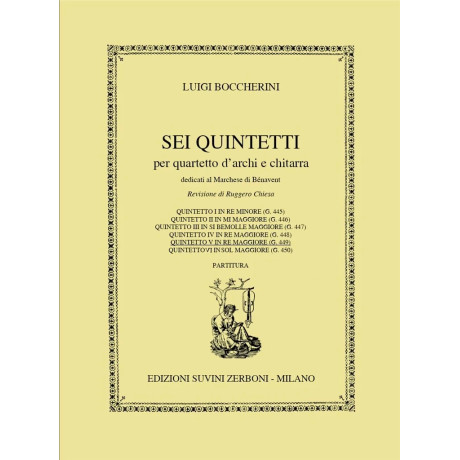 Luigi Boccherini - Quintet No. 5 for String Quartet and Guitar (G. 449)