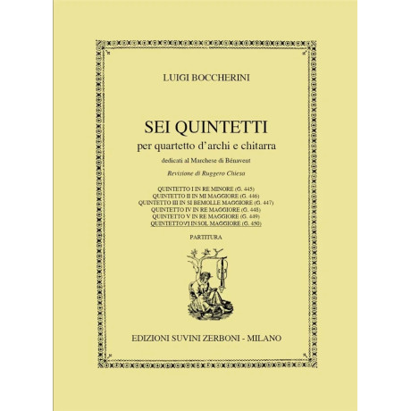 Luigi Boccherini - Quintet No. 6 for String Quartet and Guitar (G. 450)