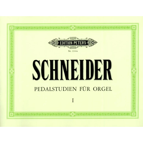 Schneider - 25 Studi sul Pedale per Organo Vol.1
