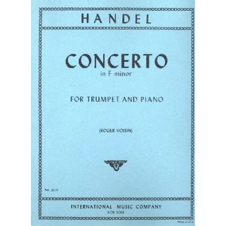 Handel - Concerto in Fa Minore per Tromba e Piano