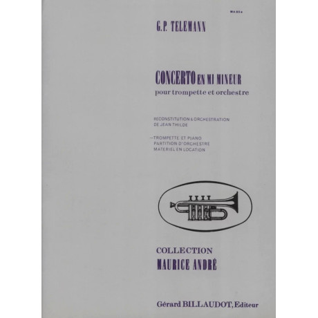 Telemann Concerto in Mi Minore per Tromba e Piano