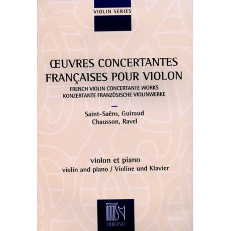 Antologia di Opere Concertanti Francesi per Violino e Pf.