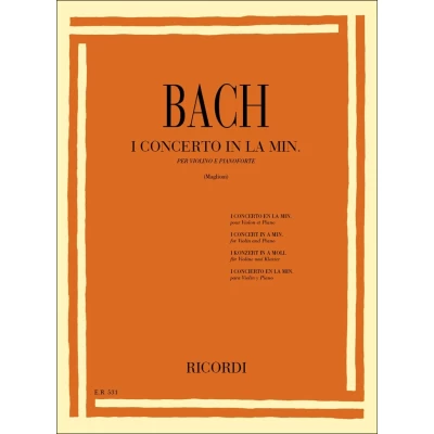 Bach - 1° Concerto in La Minore per Violino e Piano