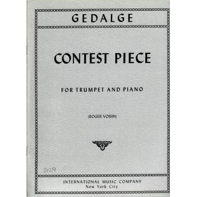 Gedalge - Contest Piece for Trumpet and Piano