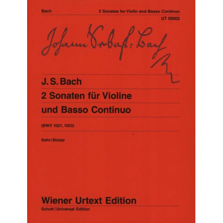 Bach - 2 Sonate per Violino e Basso Continuo